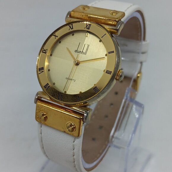 Vintage Dunhill Overseas 2035-15 Women\'s 30mm Gold Tone  Quartz Watch main image 6